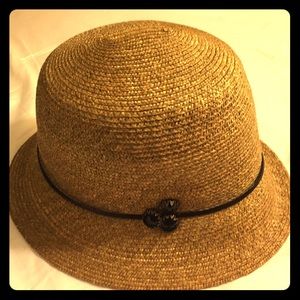 Straw cloche hat